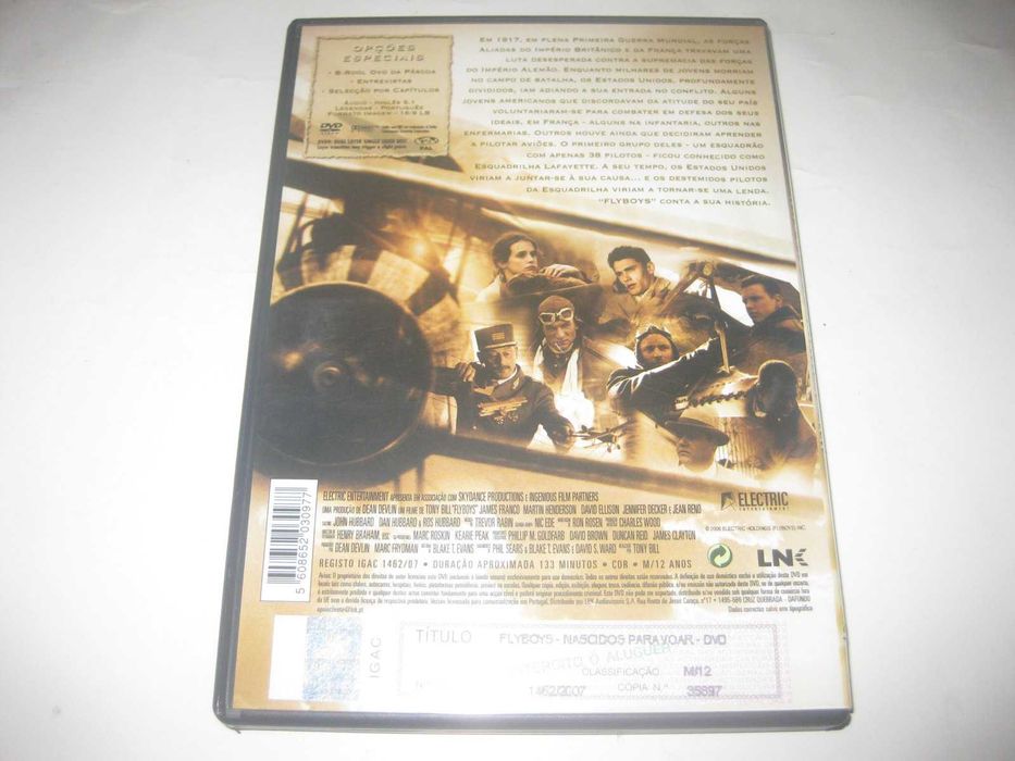 DVD "Flyboys- Nascidos Para Voar" com James Franco