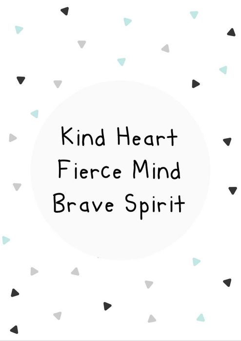 Poster "Kind Heart" - Possibilidade de personalizar com o nome