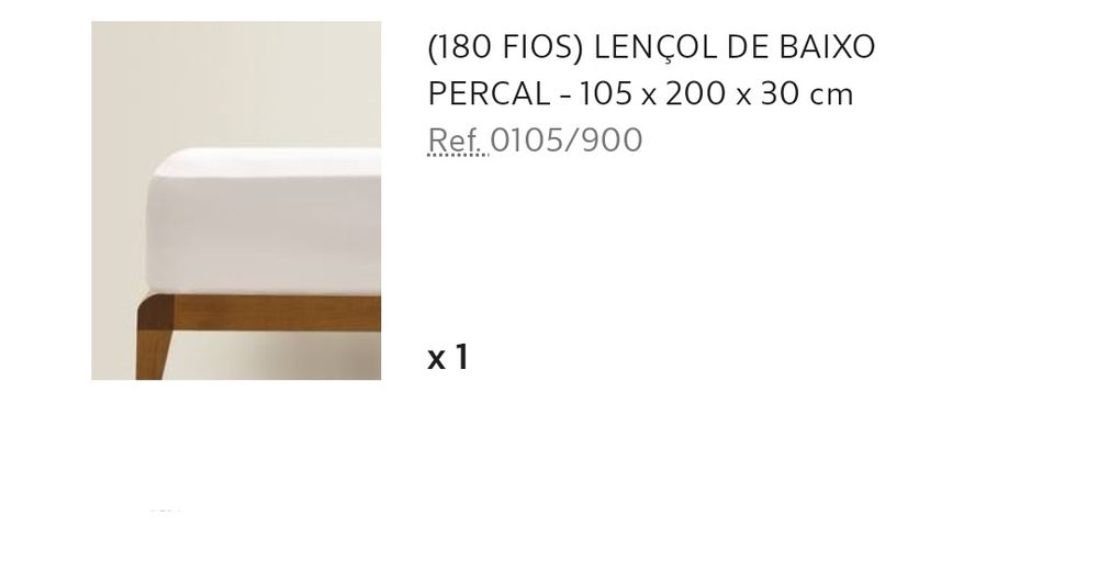 Resguardo e lençol de baixo