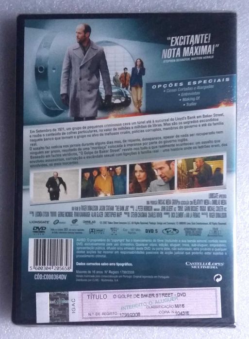 DVD - O Golpe de Baker Street
