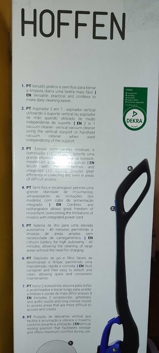 aspirador vertical sem fios Hoffen 2 em 1