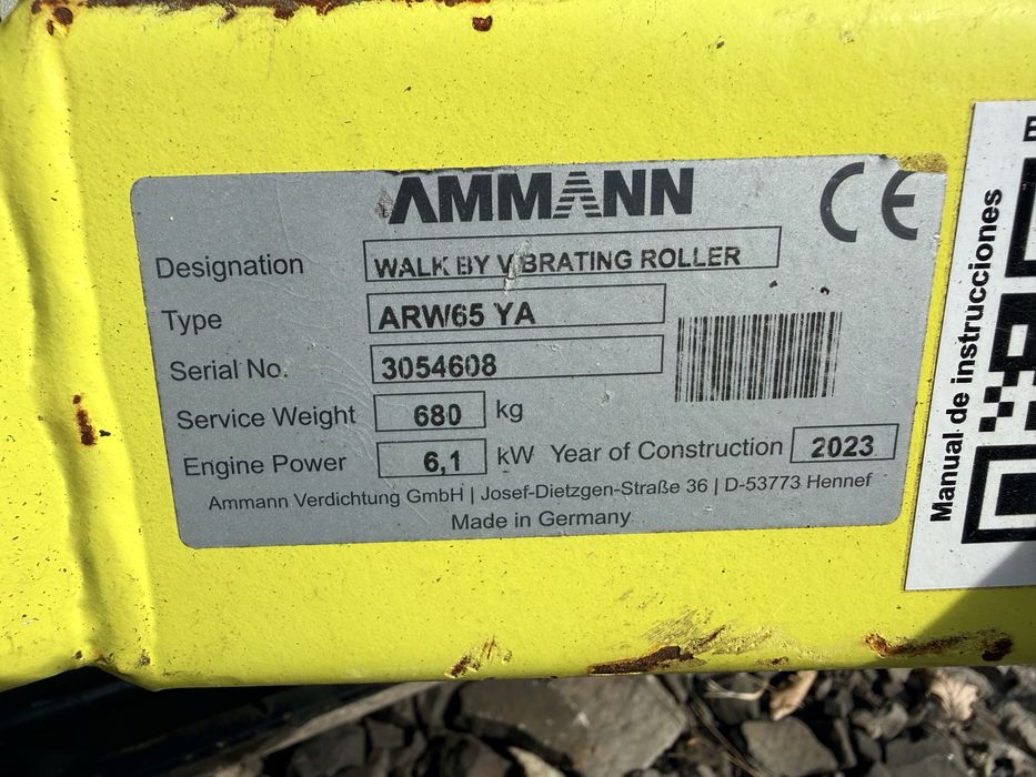 Каток Ammann ARW 65 — ручний міні каток ,2023