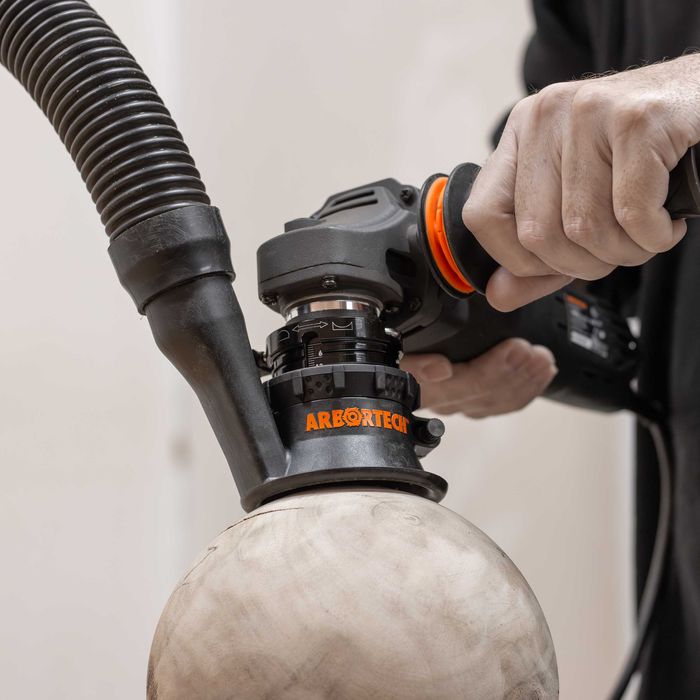 Przystawka na szlifierkę kątową do robienia mis kul z drewna ARBORTECH