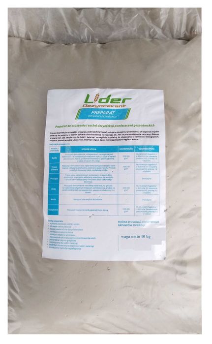 Dezynfekant Lider, Preparat do suchej dezynfekcji pomieszczeń 10 kg