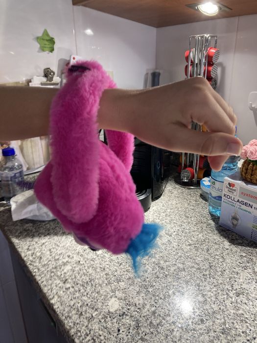Animal em peluche rosa