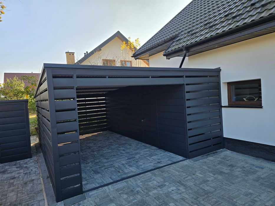 Garaż blaszany z Wiatą Carport Hala Magazyn Pomieszczenie Gospodarcze