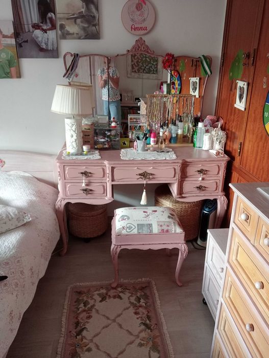 Toucador com espelho triplo/Toucador Estilo Romântico
