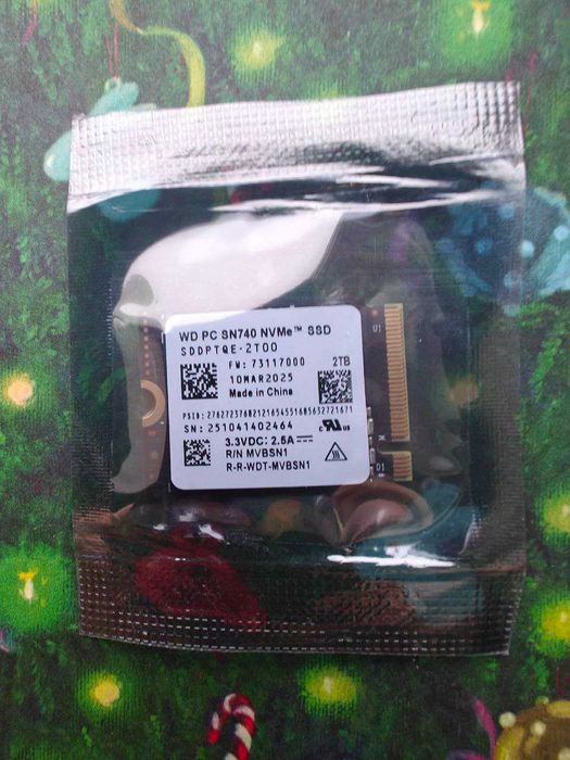 SSD M.2 2230 NVMe WD SN740 2 Tb (SDDPTQE-2T00) PCIe 4.0x4 OEM