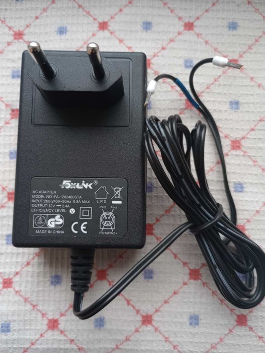 Блок живлення AC ADAPTER Foxlink FA-1202400STA 12V 2.4A