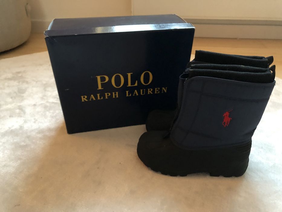 Polo ralph lauren kozaki granatowe śniegowce ciepłe wygodne 34 zimowe