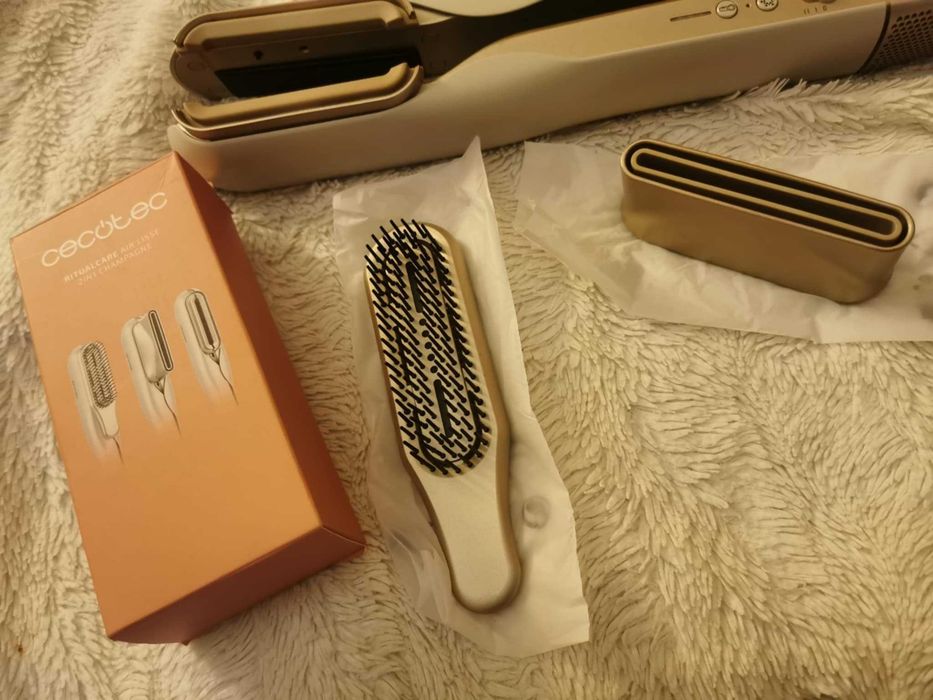 Suszarko prostownica Cecotec Bamba RitualCare Air Lisse Air&Straight 2in1 Champagne
