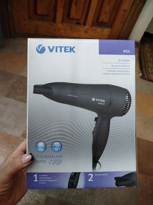 Фен Vitek, 2 режими температури