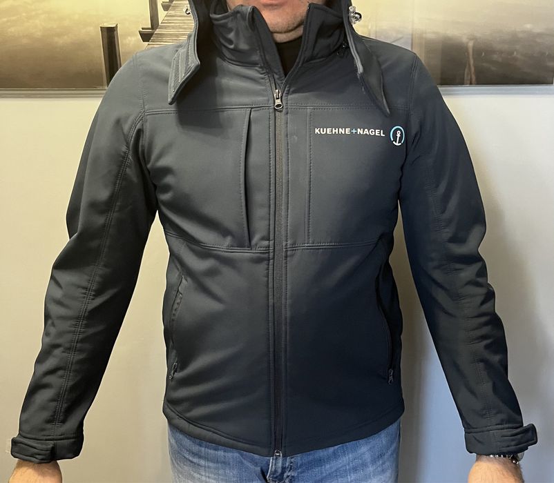 Bluza z kapturem, softshell wiatroodprna ciepła razmiar M