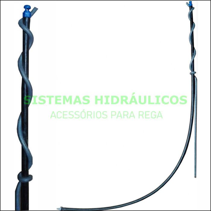 Conjunto estaca + microjet e conetor nas extremidades