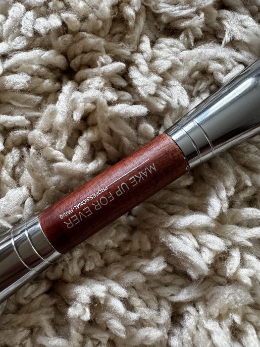 Make Up For Ever dwustronny pedzel do konturowania bronzera różu twarzy 158