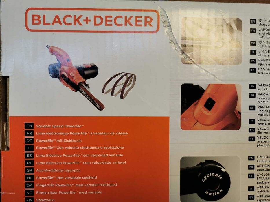 Напильник электрический BLACK+DECKER KA900E сетевой с гарантией