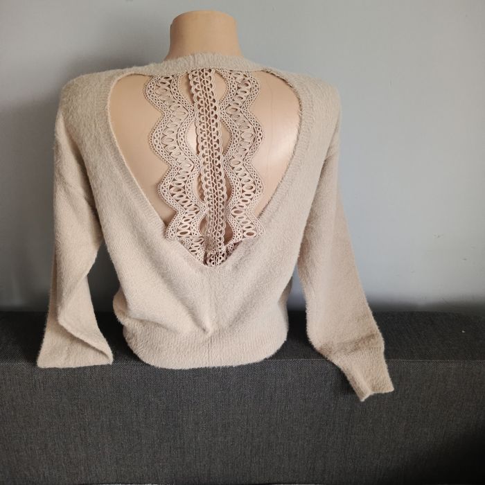 Sweter damski welurowy M