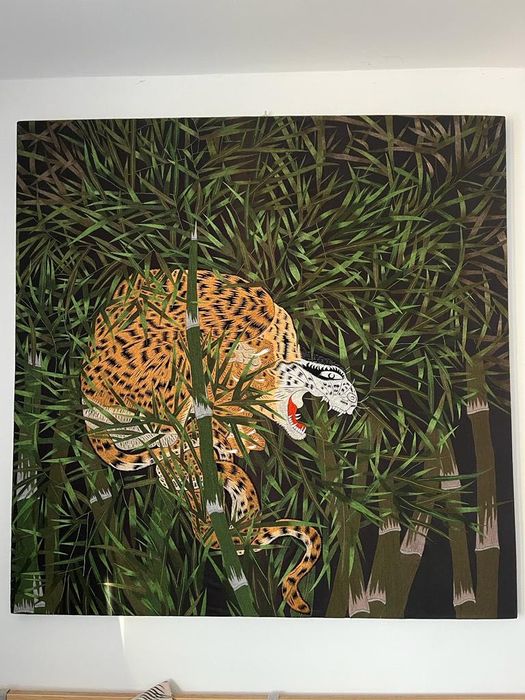 MAHARISHI Art 135cm - 135cm .Piekny wyszywany !!! Stan Idealny.