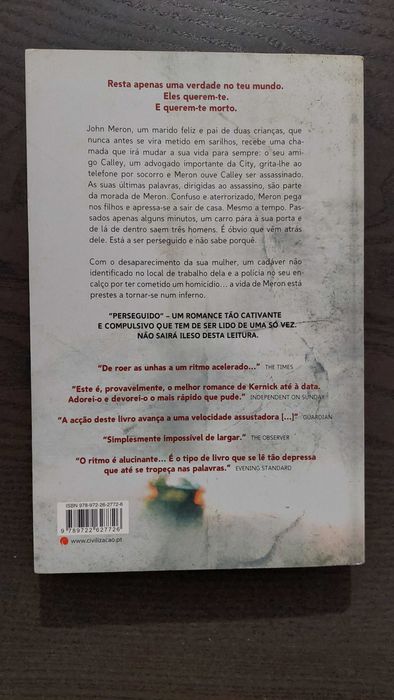 Perseguido, Simon Kernick