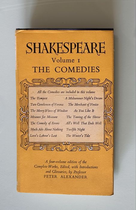 Livro antigo - edicao shakespeare volume I - capa dura