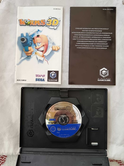 Worms 3D [Nintendo Gamecube, 2003] Complete - Authentic - French