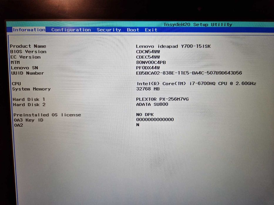 Lenovo IdeaPad Y700-15ISK i7-6700HQ 32GB DDR4 SSD GTX960M NOWA MATRYCA