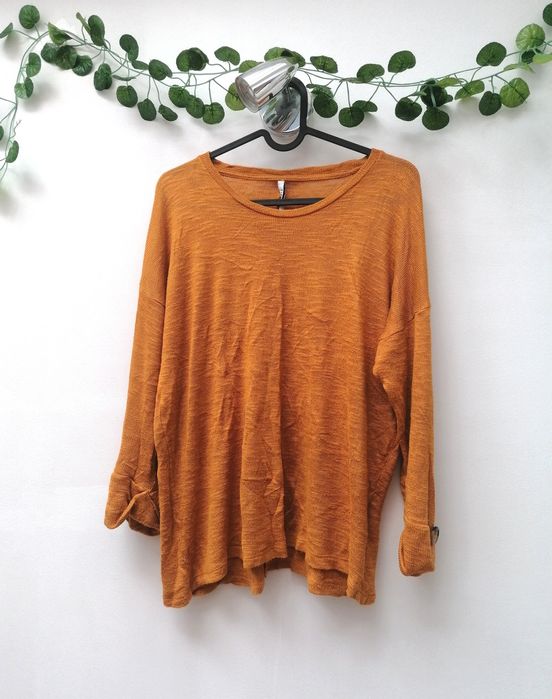 Camisola Mostarda de Malha Fina