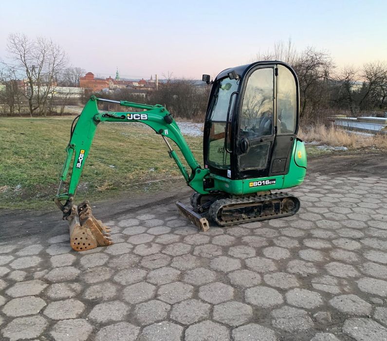 JCB 8016 Minikoparka  Brutto 3 Łyżki Szybkozłącze