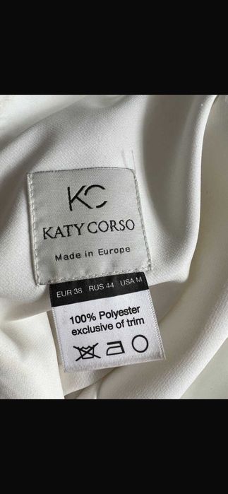 Suknia Ślubna zdobiona cekinami Syrenka 36/38 KATY CORSO