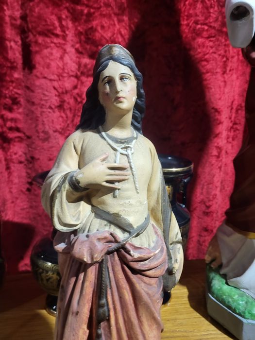 Stara figurka Święta Godolewa patronka małżeństw