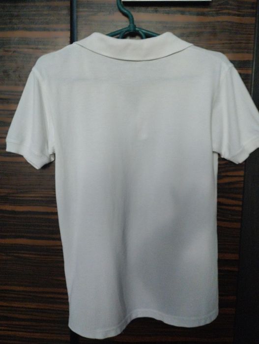 Футболка поло для хлопчика біла рр152
