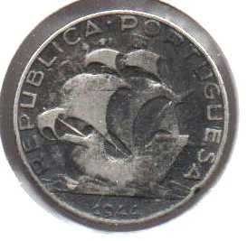 2,50 Escudos 1944 - bc prata