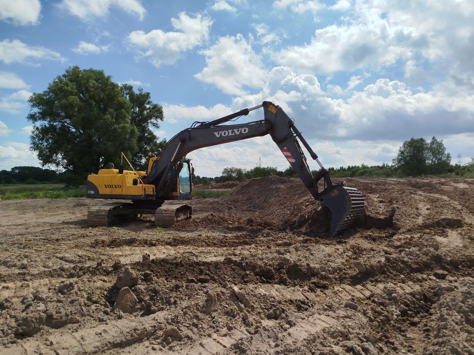 Usługi koparka kołowa gąsienicowa spycharka walec minikoparka młot