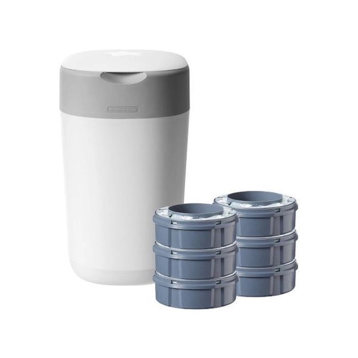 Contentor Fraldas Twist&Click azul turquesa