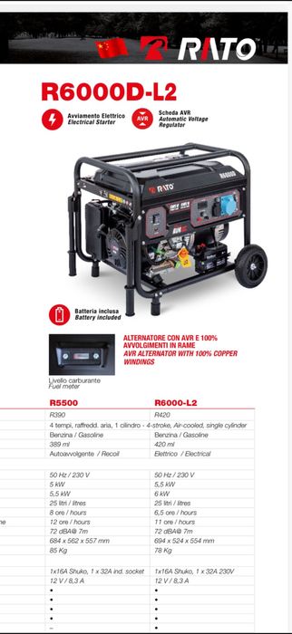 Gerador 6000w e 8500w