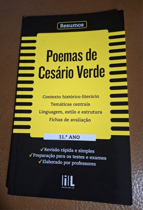 Resumos Lusíadas, Poemas de Césario Verde e a Mensagem