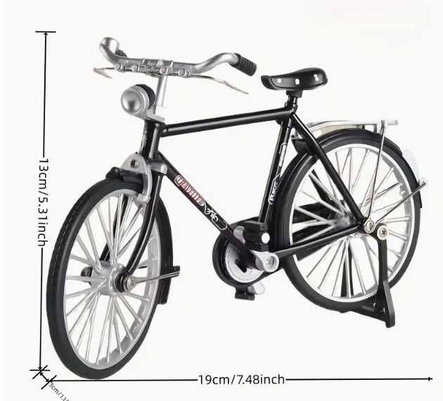 Modelo de Bicicleta de 19cm para Montar, Simulação de Liga.