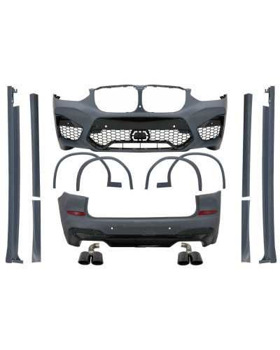 Обвес X3M полный BMW X3 G01 2017-2021 / Обвіс В Стилі Х3М БМВ Х3 Ж01  Бампер Ноздрі Пороги