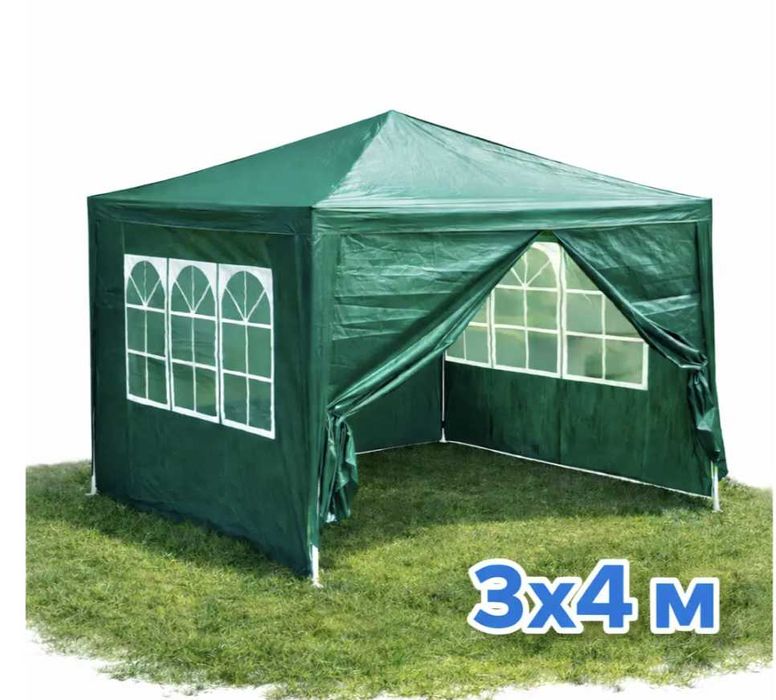 Садовый павильон Беседка Торговый тент 9/12 м² Окна Защита UV