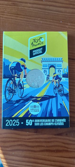 Moeda prata 10€ - Tour de France 2025