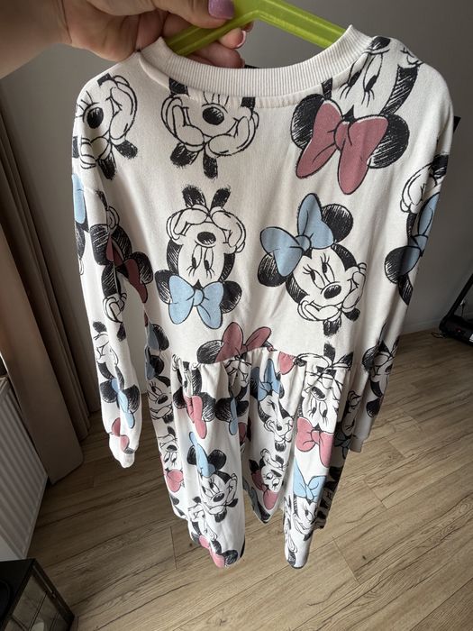 Sukienka dresowa minnie mouse H&M 122/128