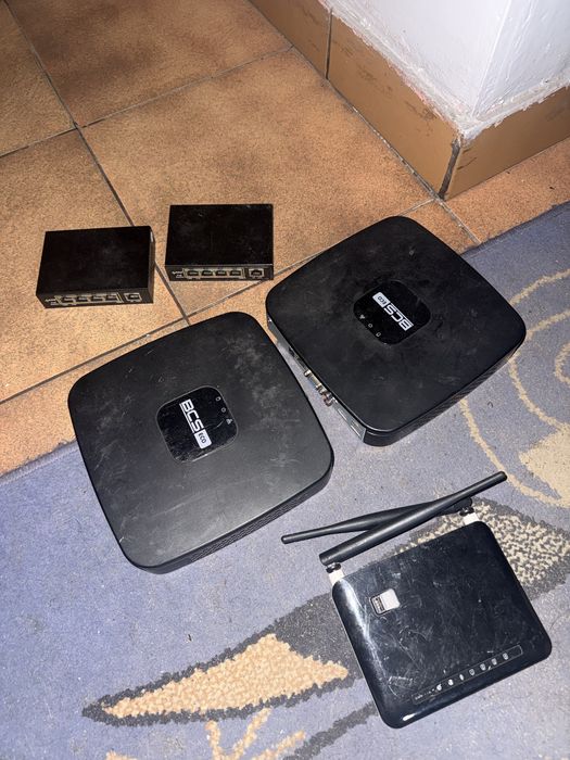 Zestaw kamer dyski switche router