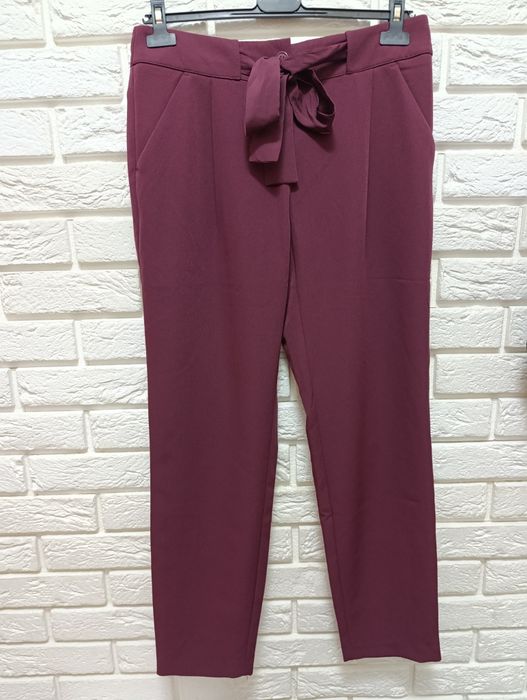Eleganckie spodnie, bordowe , Bodyflirt, rozmiar 36