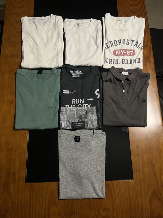 Pacote 6 t-shirts + 1 Camisola manga cumprida