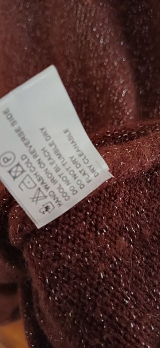 Sweterek 90%wełny z angory miły R 36  grubszy tylko pranie ręczne