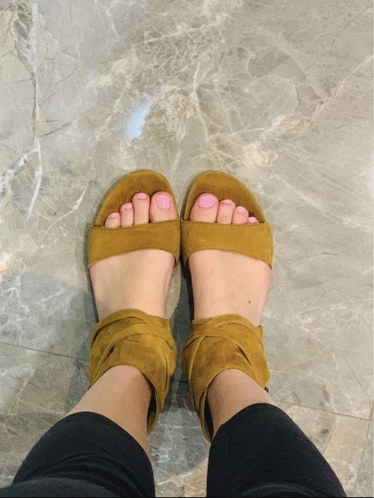 Buty skórzane brązowe