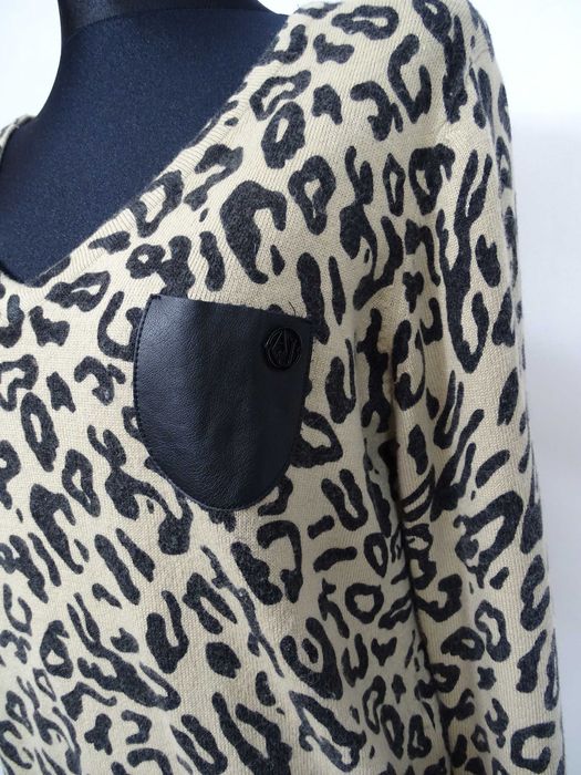 Armani Jeans sweter panterka 40