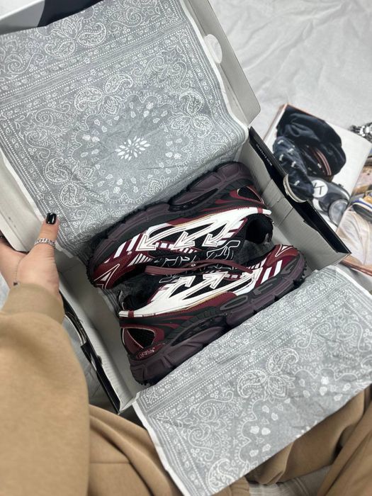 Кросівки Off-White Be Right Back Burgundy Red • Офф-Вайт