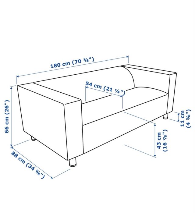 Sofá KLIPPAN – 2 lugares (IKEA)