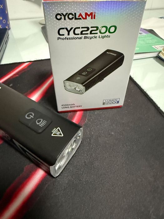 Велофонарь павербанк 4500mah